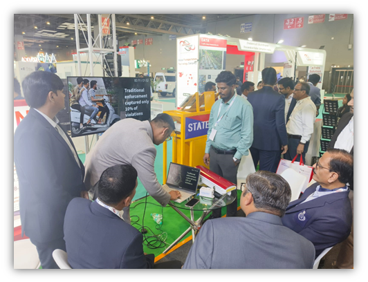 IHMCL and traffic enforcement leaders visiting the Stellarview stall