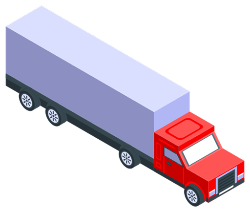 Truck four-axle vehicle class icon