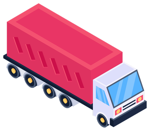 Truck five-axle vehicle class icon