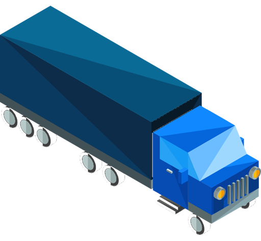 Truck six-axle vehicle class icon