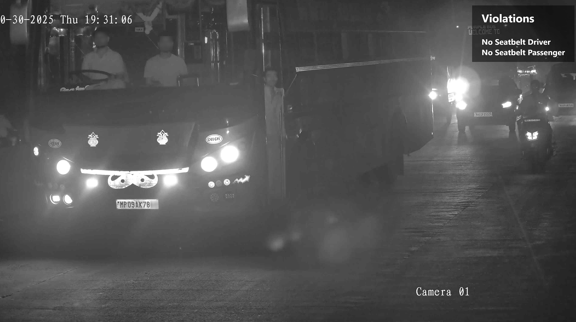 Night operations enforcement evidence