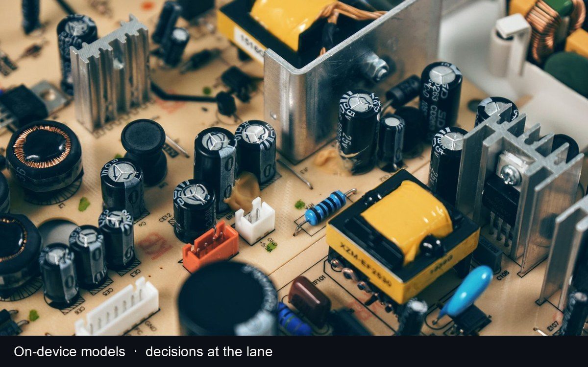 On-device electronics representing edge AI at the camera